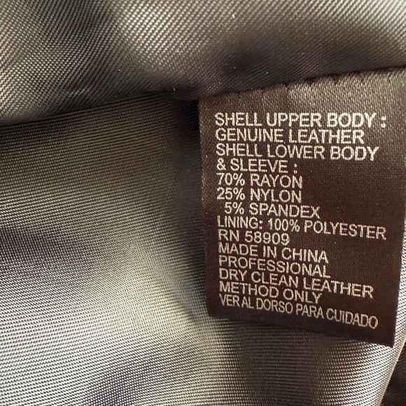 Black Leather Antonio Melani Dress - Size 6 - Picture 4 of 4